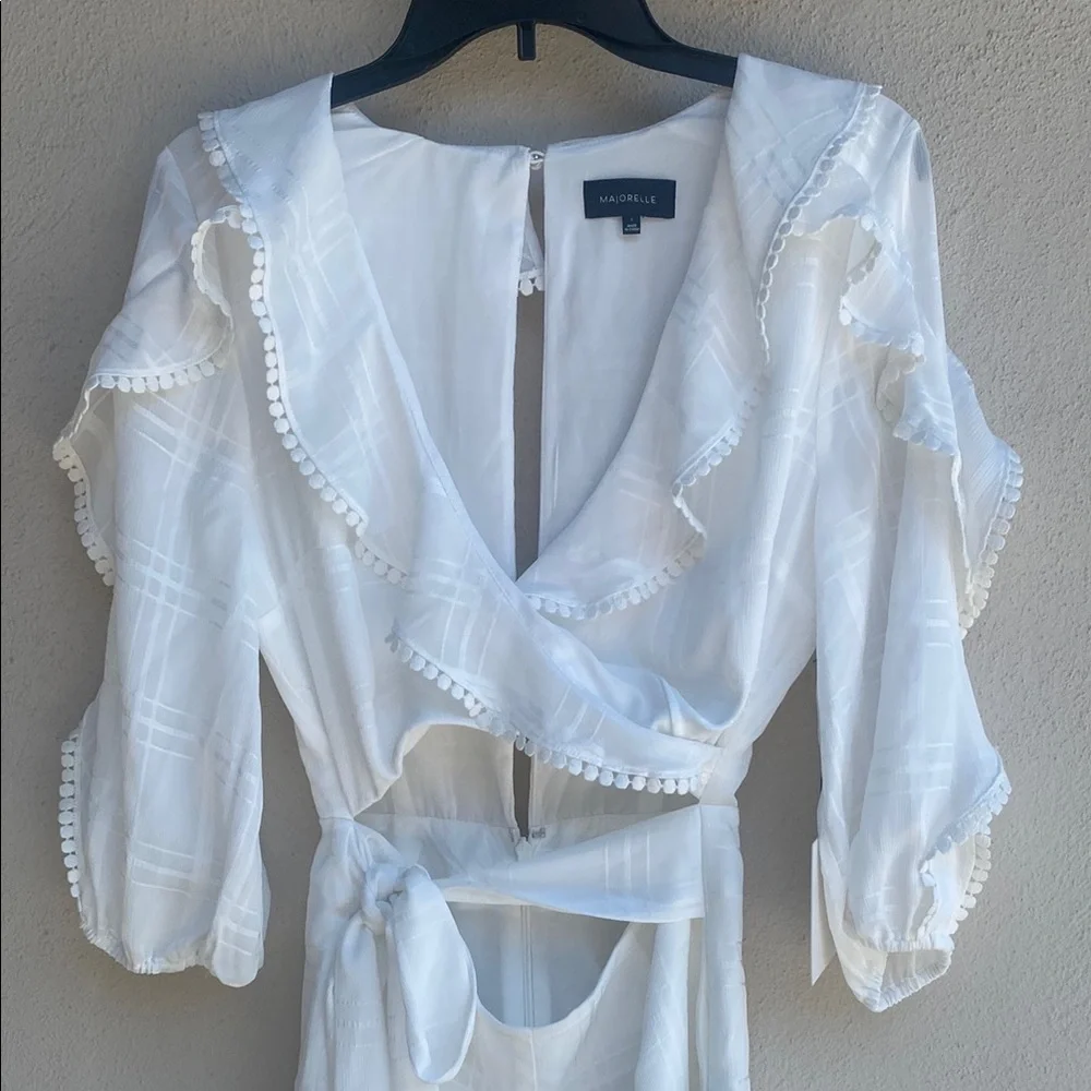 MAJORELLE Enzo Romper in Ivory S NWT - Picture 8 of 16